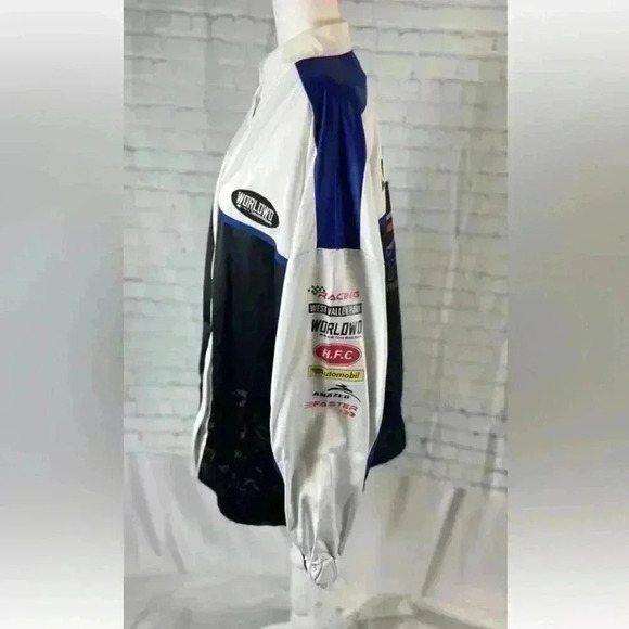 H&M Divided Women’s size M Block Colour Racing Sports Oversized Jacket Motocross - Picture 5 of 16